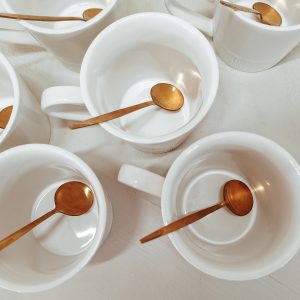 wit kofiekopje geschikt voor bruiloft decoratie