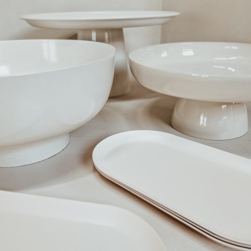 schalen metaal wit voor bruiloft decoratie