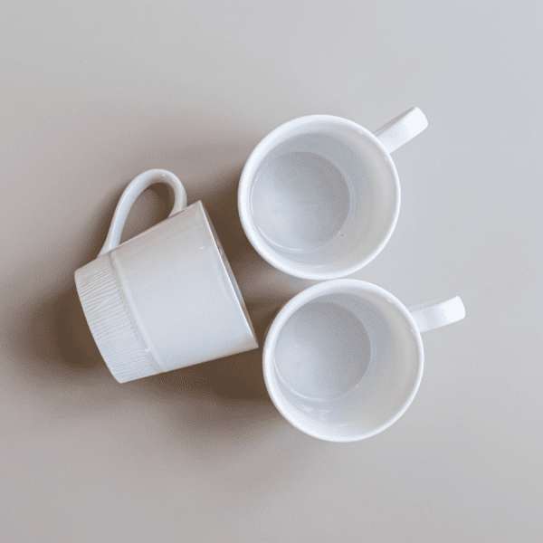 koffiekop wit voor bruiloft of 21-diner geschikt als tafeldecoratie