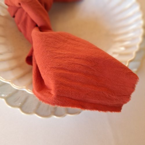 servet dusty oranje, geschikt voor bruiloft decoratie