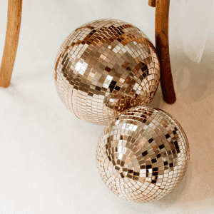 spiegelbol goud Gouden discoballen spiegelbol