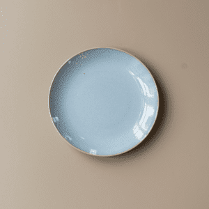ontbijtbord blauw Ontbijtbord 20 cm blauw voor babyshower