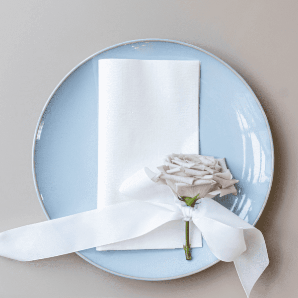 dinerorden blauw blauwe dinerborden voor bruiloft tafel