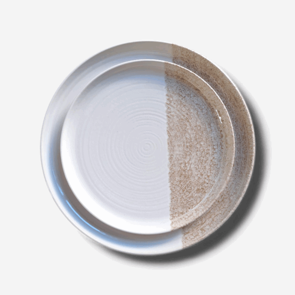 dinebrord beige wit geschikt voor 21-diner decoratie