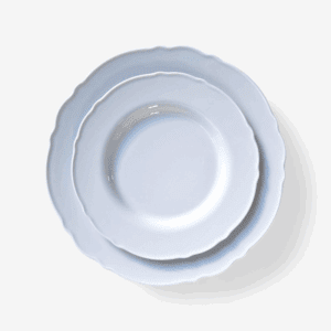 Klassiek dinerbord wit geschikt voor bruiloft decoratie