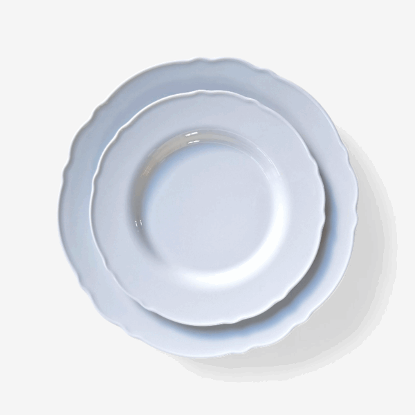 Klassiek dinerbord wit geschikt voor bruiloft decoratie