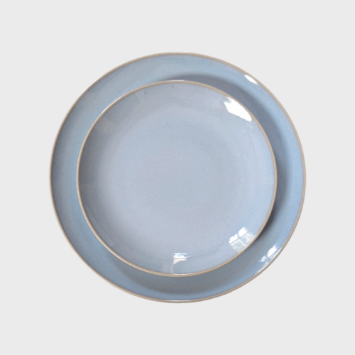 lichtblauw dinerbord geschikt voor bruiloftdecoratie