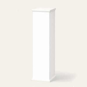 decoratie zuil voor bruiloften, babyshowers en events in een witte kleur