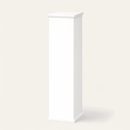 decoratie zuil voor bruiloften, babyshowers en events in een witte kleur