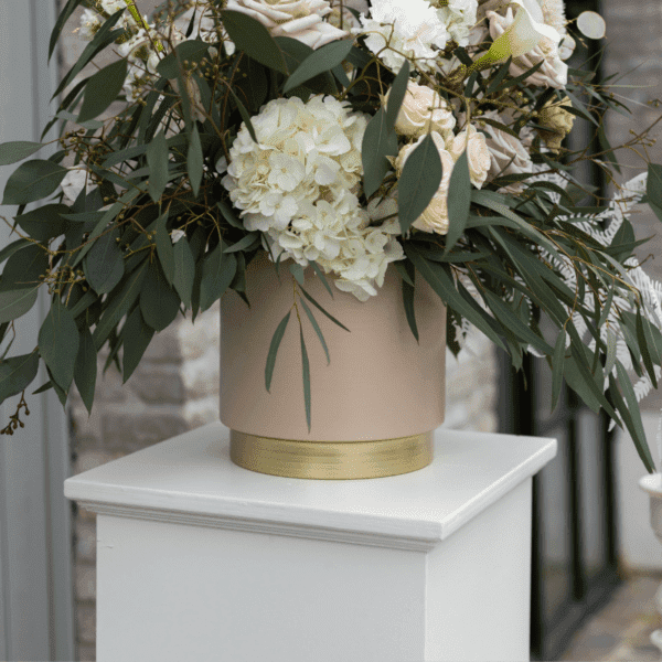 Displaysokkel Displaysokkel wit voor bruiloften en events.