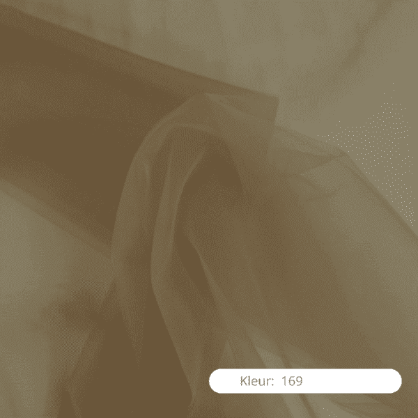 zachte tule: taupe 169 zachte tule bruiloft taupe 169
