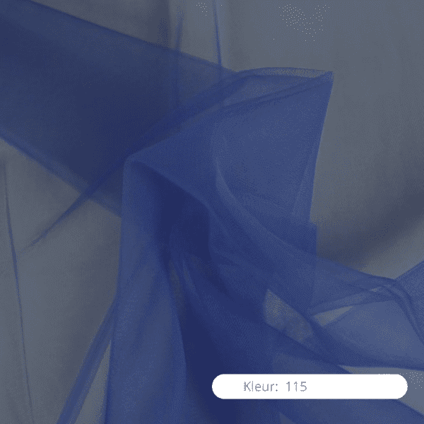 zachte tule: Kobalt 115 zachte tule bruiloft kobalt