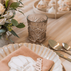 goud bestek close-up champagne kleur