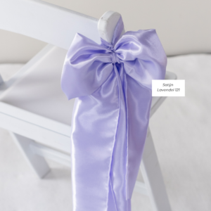 Satijn bruiloft stof strik lila