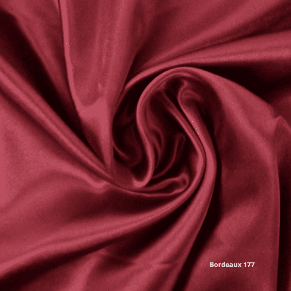 Bordeaux 177 satijn stof bruiloft bordeaux rood