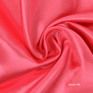 Koraal roze satijn 150 gedrapeerde stof bruiloft koraal roze satijn