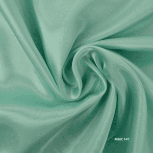 MJint groen satijn 141 gedrapeerde stof bruiloft mint groen