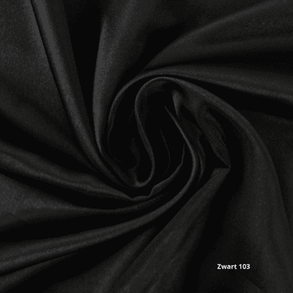 zwart satijn 103 satijn draperie stof zwart