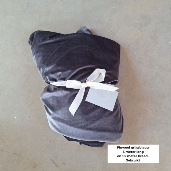 fluwelen decoratiestof fluweel decoratiestof blauw voor babyshower.