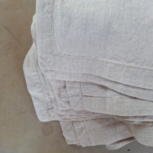 outlet linnen zandkleurige servet voor bruiloft of babyshower